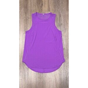 Lululemon Sculpt Tank Womens 6 Purple Sleeveless Vented Back Performance Workout